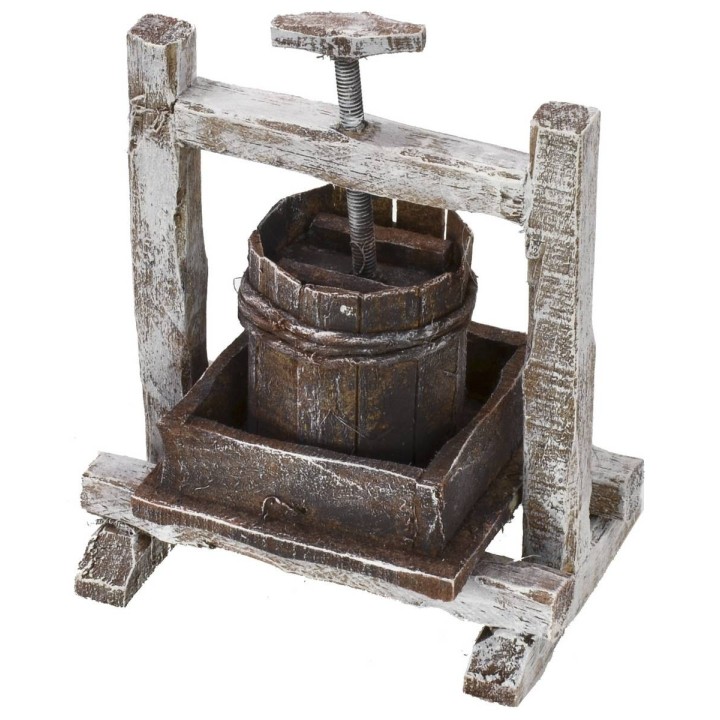 Torchio in legno cm 8,5x6x10,5 h per statue cm 12