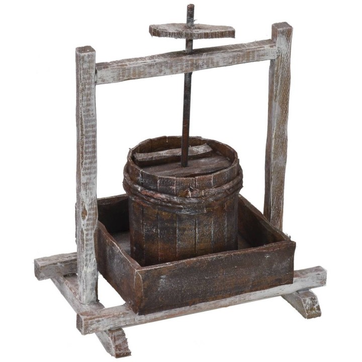 Torchio in legno cm 14x10x16 h per statue da 20 cm