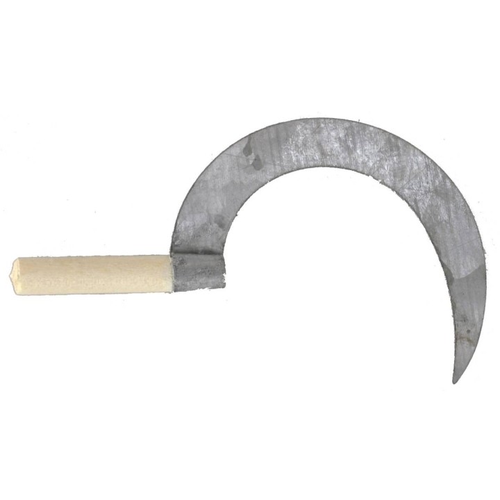Sickle in wood and metal 6.2 cm