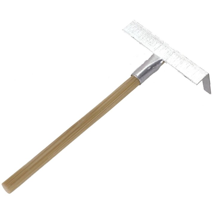 Rastrillo de madera y metal de 7 cm