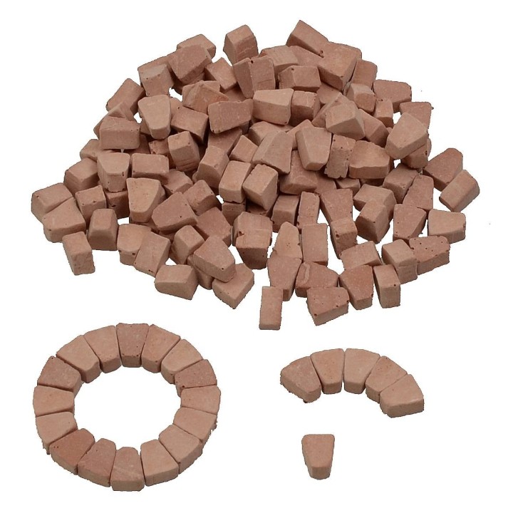 Mattoncini a cuneo mm 5x4x7 busta 150 pezzi