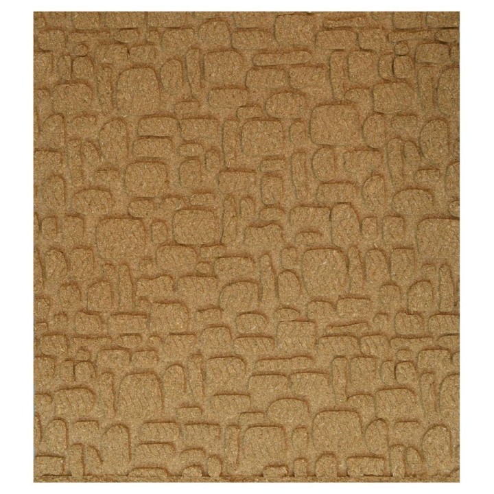 Panel de corcho con piedras desfasadas de 100x50x1 cm en 3