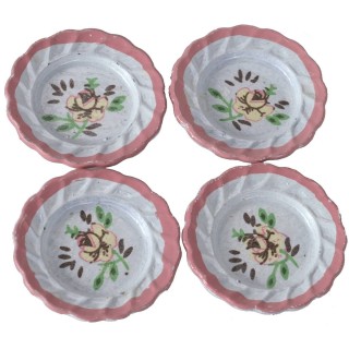 Set 4 piatti decorati in ceramica ø 2,4 cm