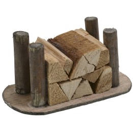 Legna accatastata cm 7,8x3,9x3,7 h.