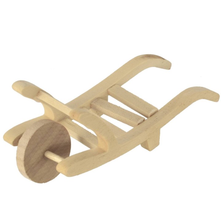 Carretilla de madera cm 12x4,3x4 h