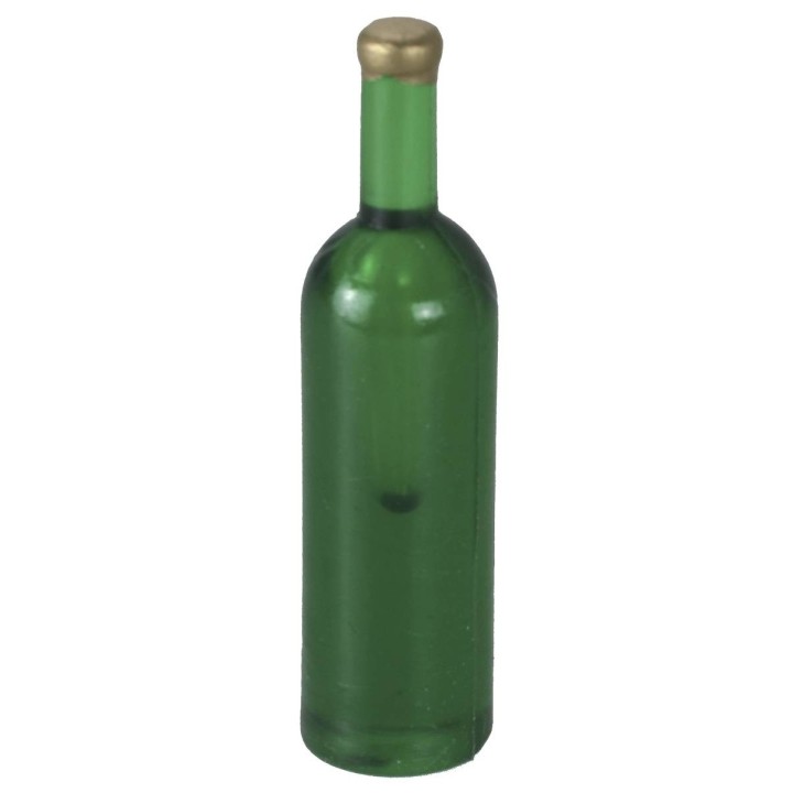 Set of 2 green bottles cm 3,7 h