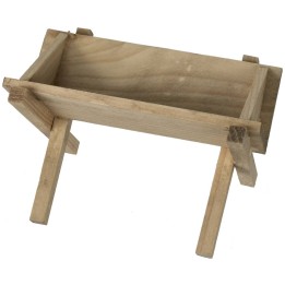Pesebre de madera de 10x6,5x6,2 cm h
