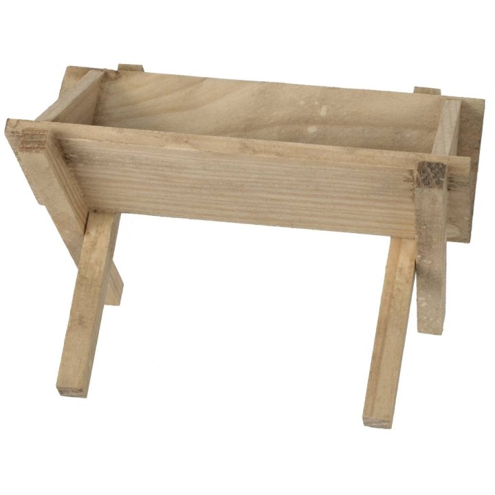 Mangiatoia in legno cm 10x6,5x6,2 h