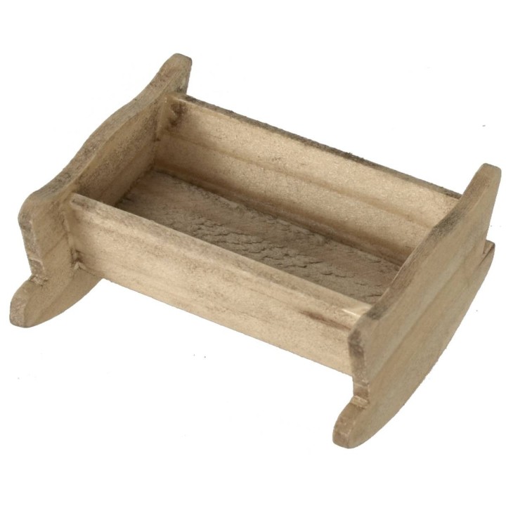 Cuna de madera cm 5x4,6x2,4 h