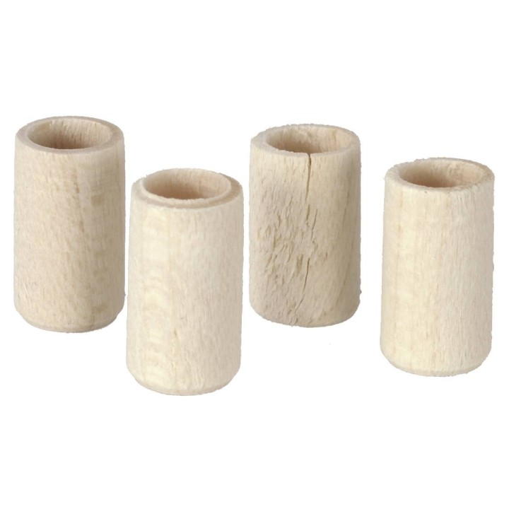 Juego de 4 vasos de madera ø 0,7x1,2 cm
