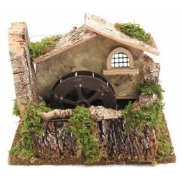 Water mill with house