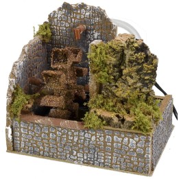 Molino de agua en funcionamiento cm 20x13,5x17 h
