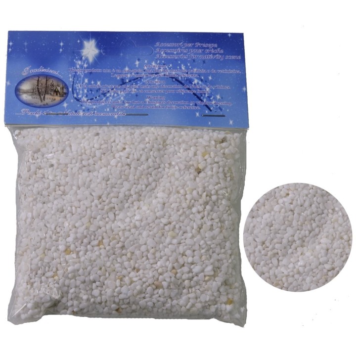 Bolsa de grava pequeña blanca 350 gr