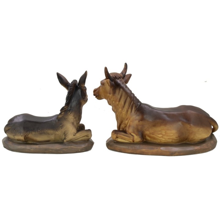 Bue e asino per statue da 20-30 cm in resina