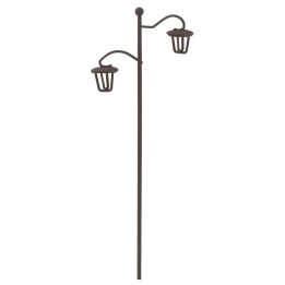 Double anthracite street lamp cm 17,5 h