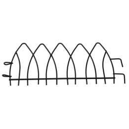 Ringhiera in metallo antracite con ganci cm 16,3x7 h