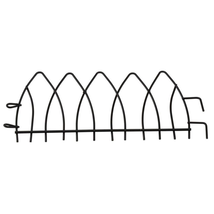 Ringhiera in metallo antracite con ganci cm 16,3x7 h