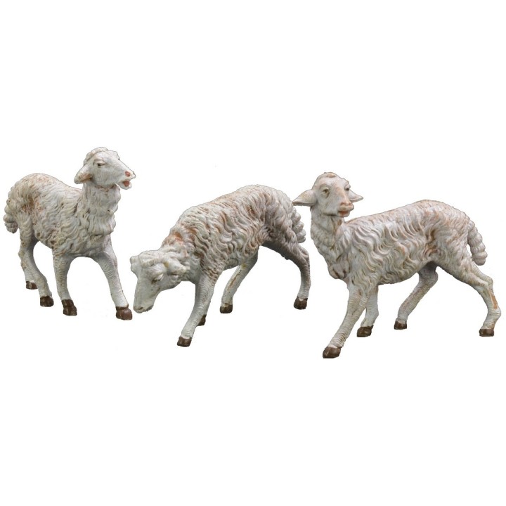 Set of 3 sheep for statues from 19 cm Fontanini