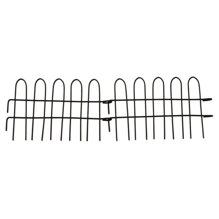 Modular black metal railing cm 9.5x6 h