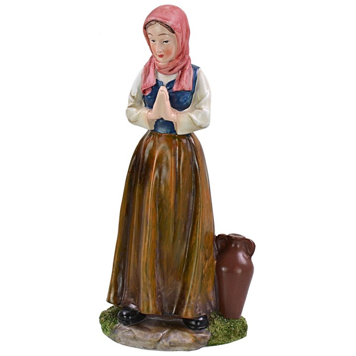 Mujer adorante de 27 cm en resina