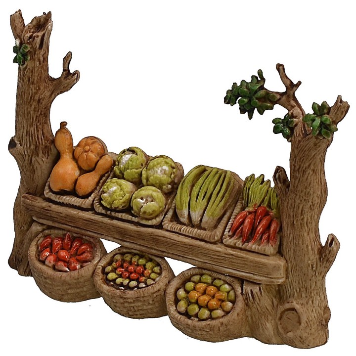 Fruttivendolo cm 12x3,4x8,9 h per statue 6 cm Landi