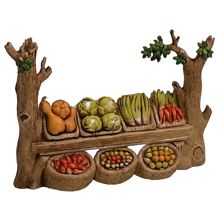 Fruttivendolo cm 12x3,4x8,9 h per statue 6 cm Landi