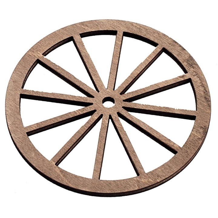 Ruota in legno ø 8 cm