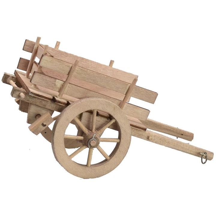 Carretto in legno 12,5x7,3x6,2 h