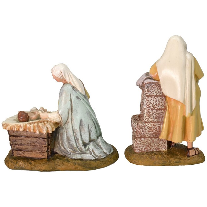Natividad Palestina en resina pintada 12 cm serie económica