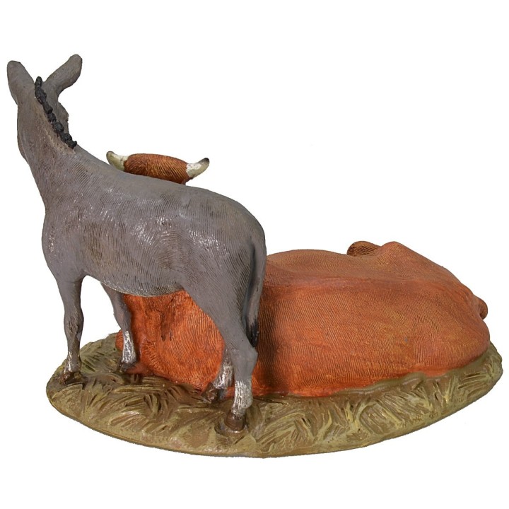 Palestinian Nativity in painted resin 12 cm Landi economic