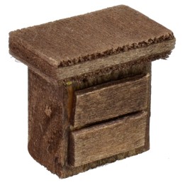 Mesita de noche de madera cm 2x1,5x2 h.
