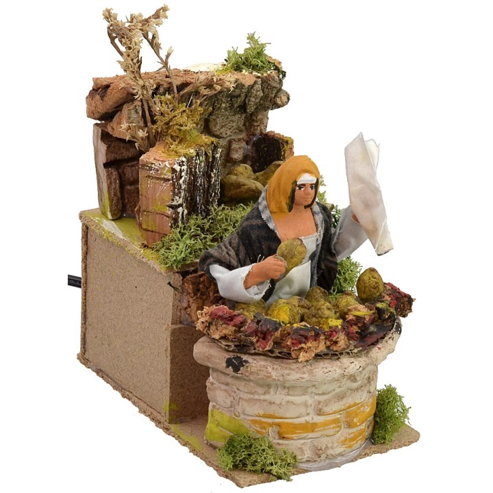 Venditrice di carciofi in movimento 11 cm