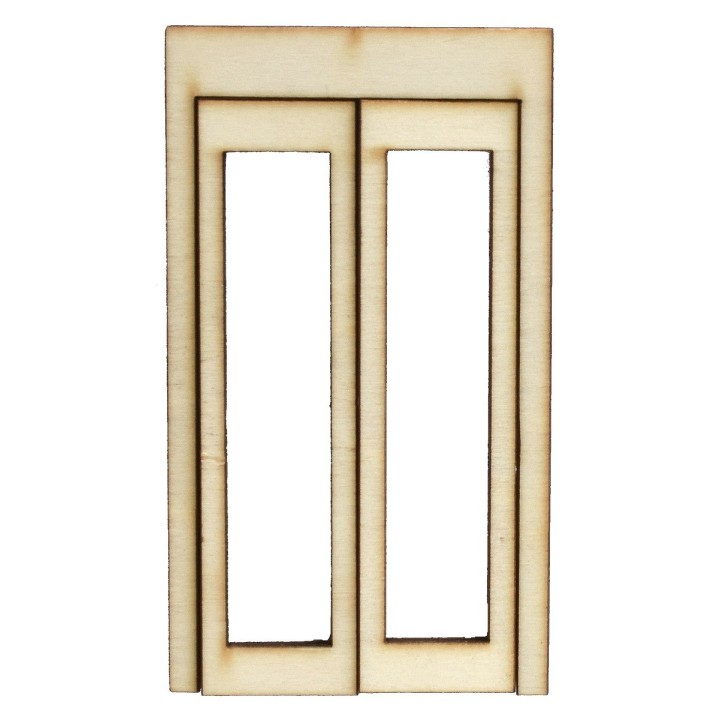 Portafinestra in legno con ante apribili cm 5,1x0,4x9 h