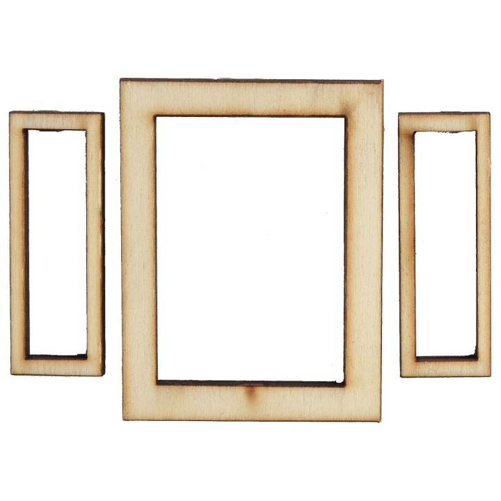 Ventana de madera con hojas abatibles de 5X0,4X6,6 cm h