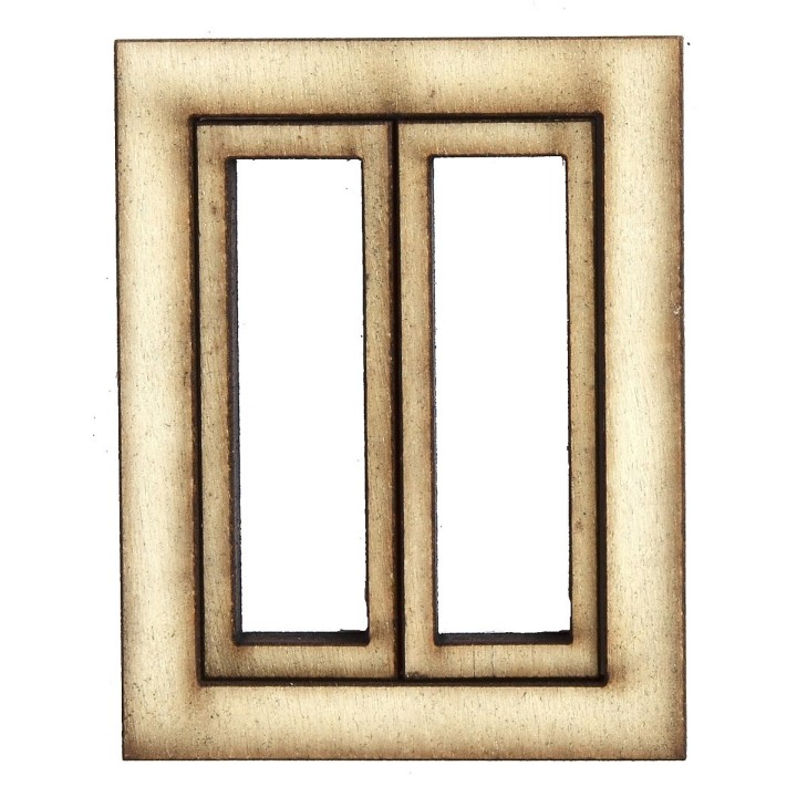 Ventana de madera con hojas abatibles cm 3,5x0,4x4,5 h