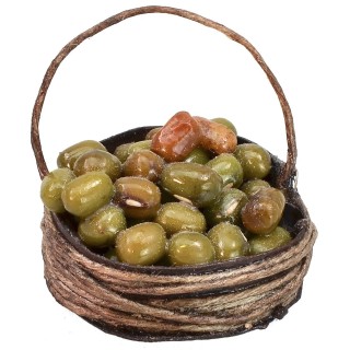 Basket with olives ø 2,5 cm