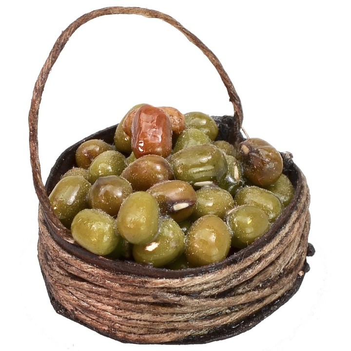 Cesta con aceitunas ø 2,5 cm