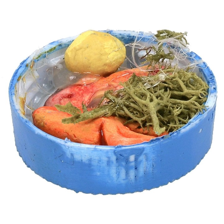 Round box with fish ø 2.8 cm