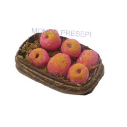 Cesta con manzanas rojas - D405