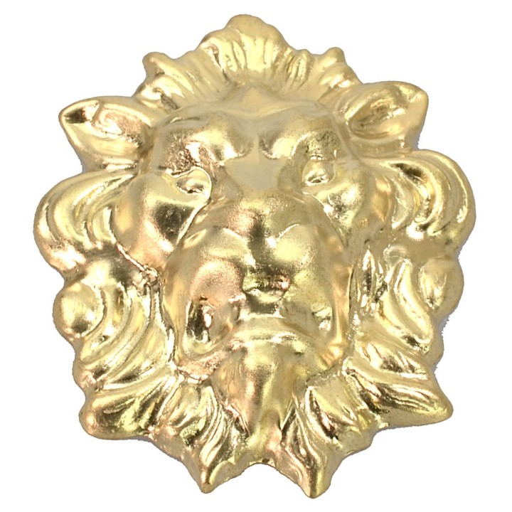 Testa di leone in ottone cm 4x5 h.