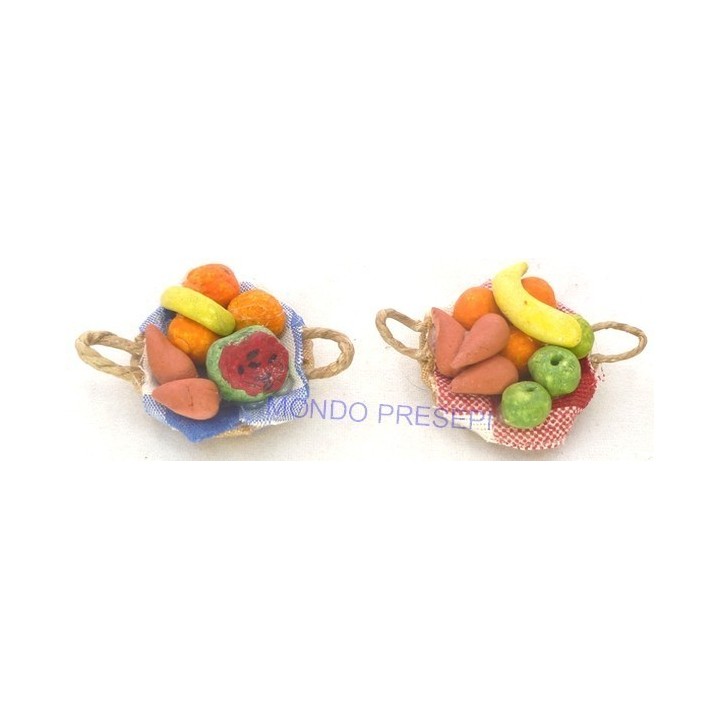 Basket ø cm 3 with mixed fruit