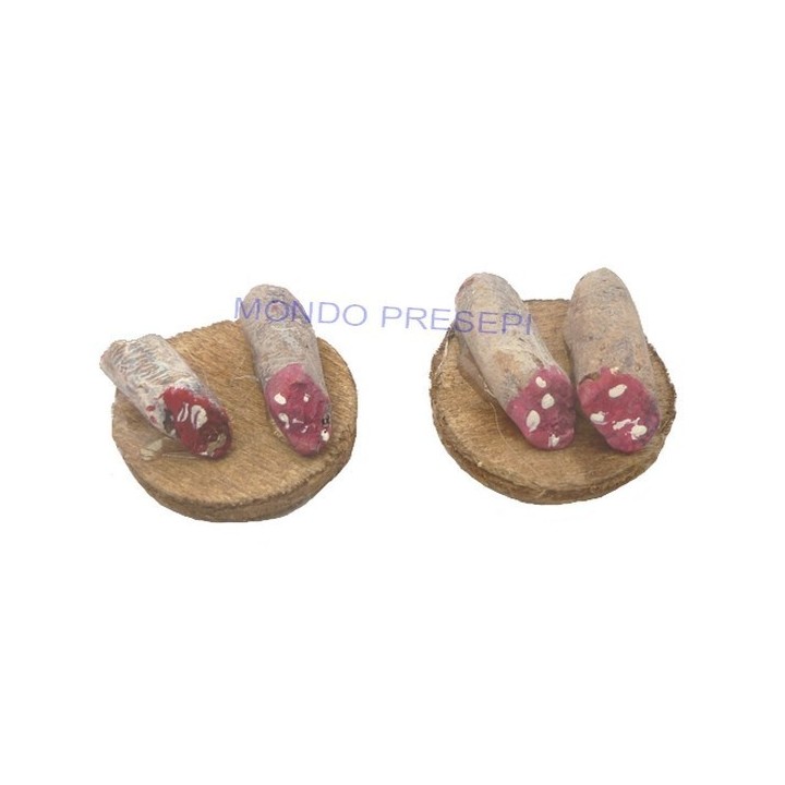 Juego de 2 tablas con salami - D409