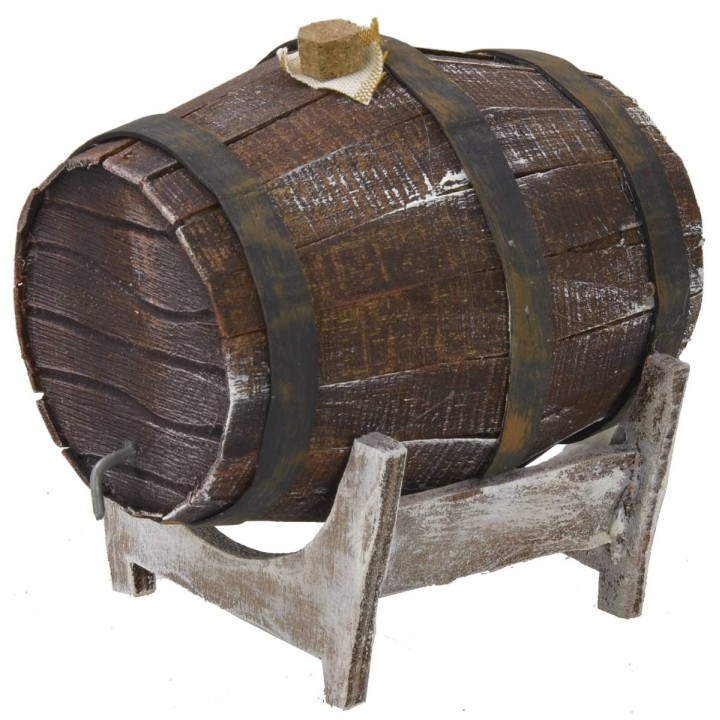 Barril con base de 7x6x5 cm h