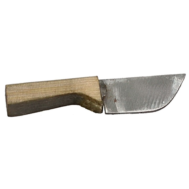 Coltello in metallo con manico anticato 3,3 cm