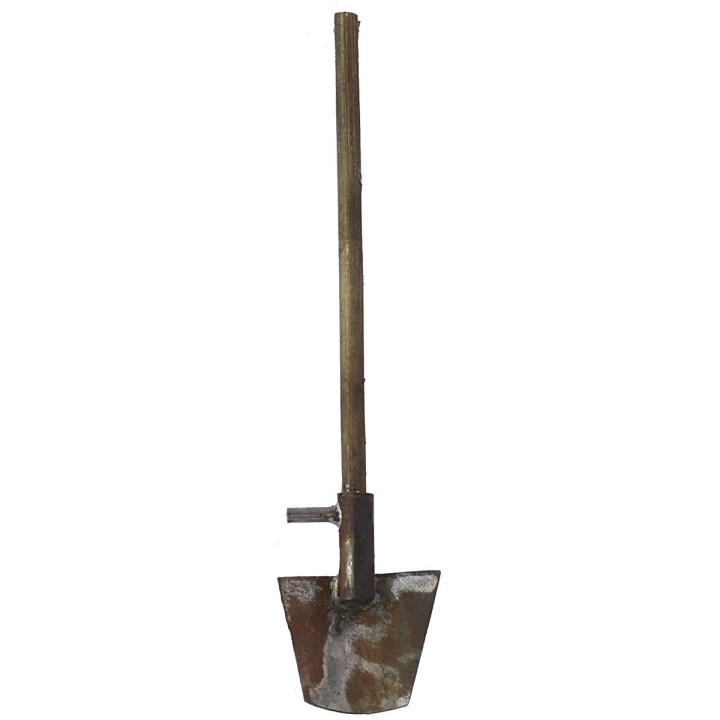 Pala de metal con mango envejecido de 5 cm