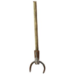Horca de metal con mango envejecido de 4,8 cm