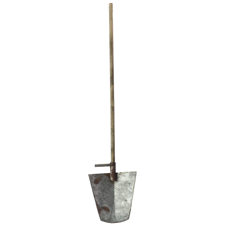 Pala de metal con mango envejecido de 23 cm.