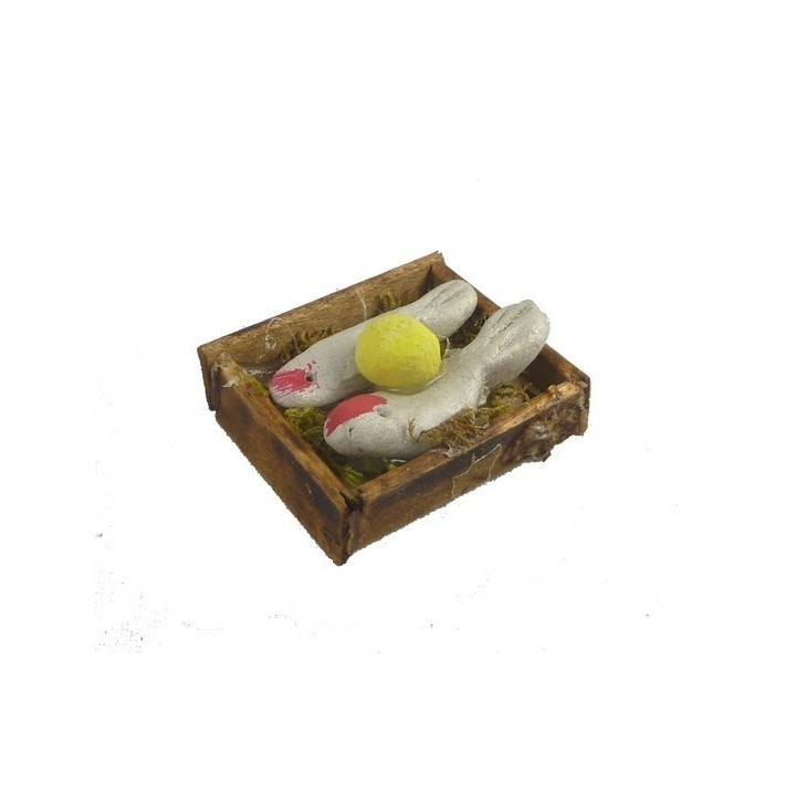 Caja de pescado Blanco cm 4x2,5x1,4 h