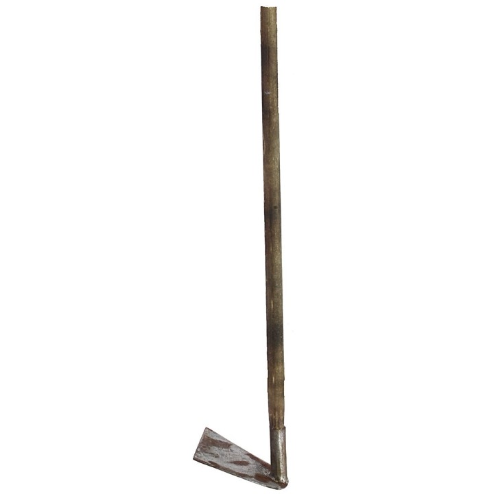Azada de metal con mango envejecido de 12 cm