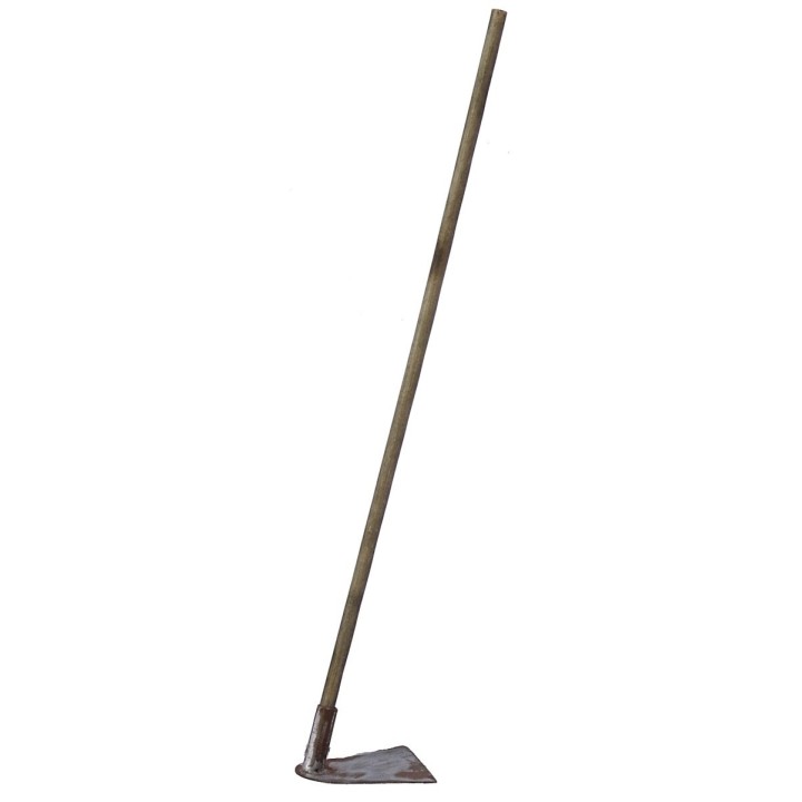 Azada de metal con mango envejecido de 21 cm
